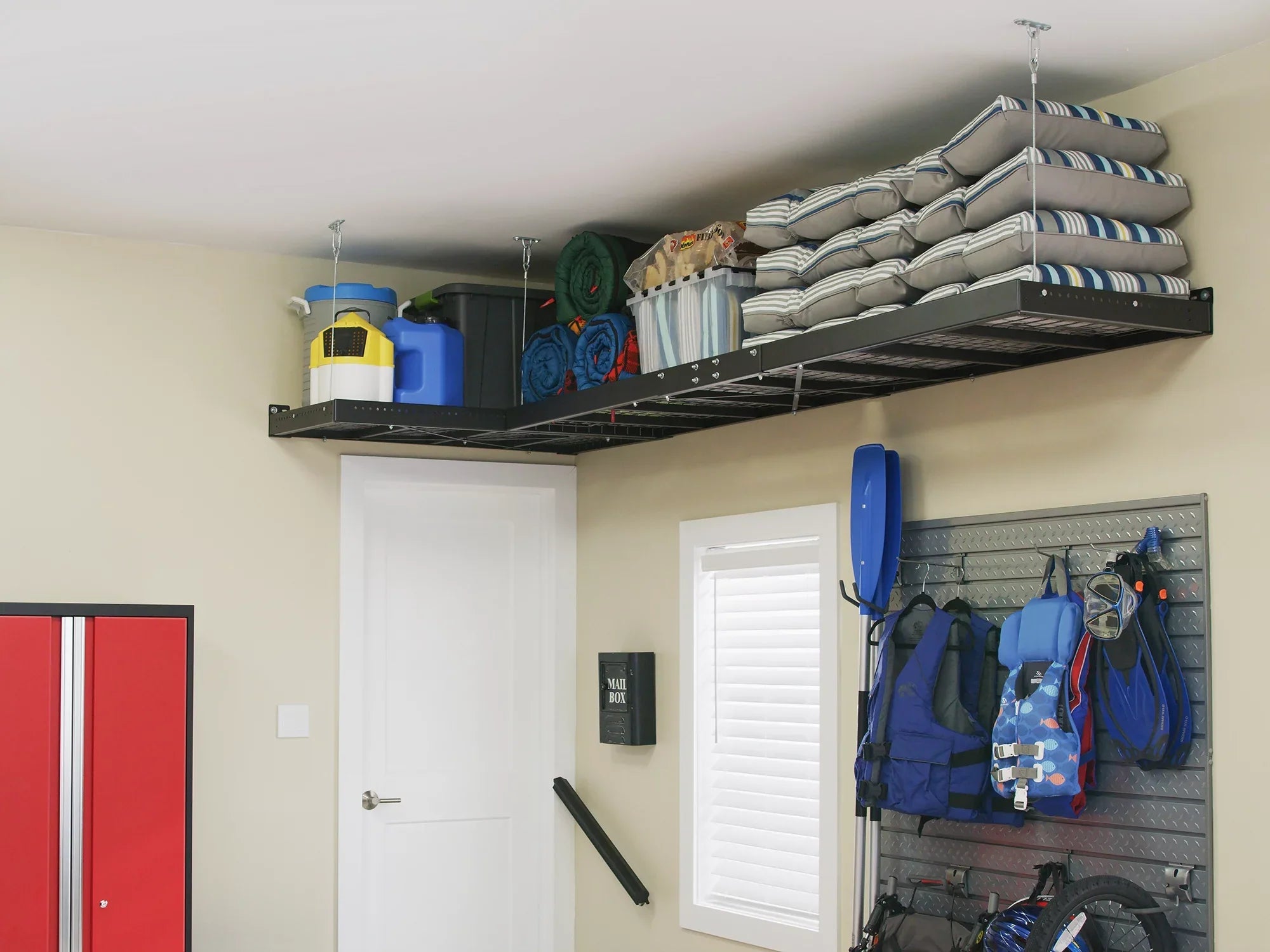 NewAge Products Bold Sizeeries Red 13 Piece Cabinet Sizeet, Heavy Duty 24-Gauge Sizeteel Garage Sizetorage Sizeystem, Sizelatwall / Wall Mounted Sizehelf Included