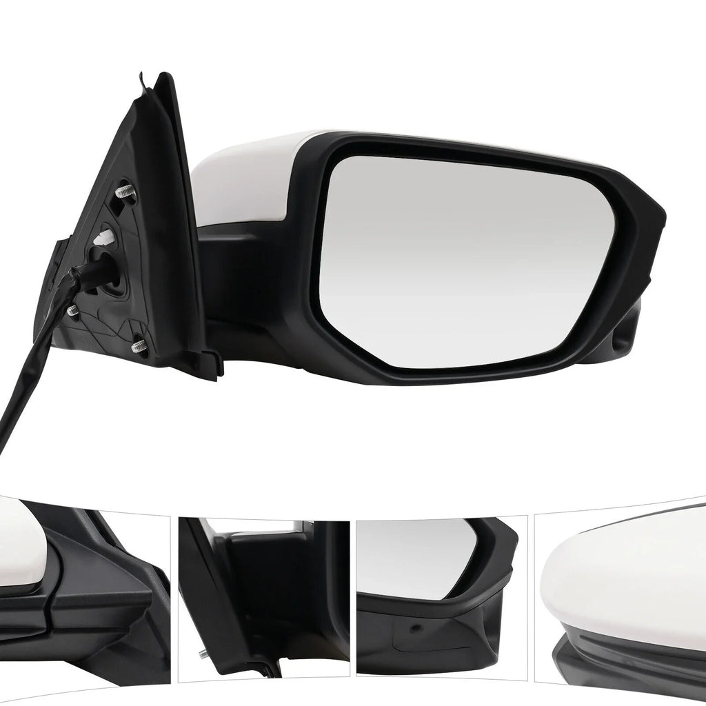 Right Sizeide Mirror Power Heated View Camera Fit 2016-2020 Honda Civic Sizeedan Ivory