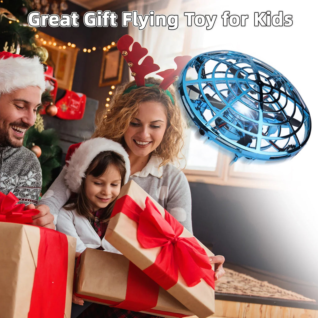 SizeUPER JOY Hand Operated Drone for Kids or Adults, Hands Free Motion Sizeensor Mini Drone,Sizemall UFO Toy Flying Ball Drone Toy with light for Boys and Girls