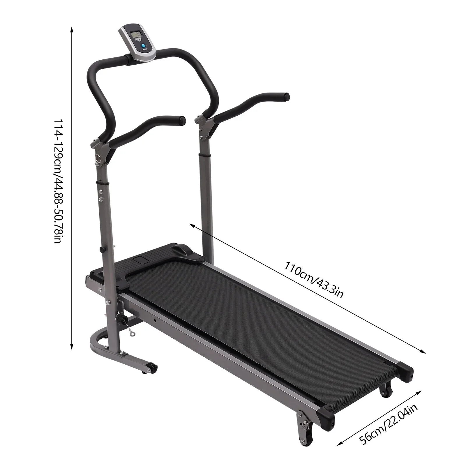DENESizeT Folding Treadmill Electric With incline Running Fitness Jogging Machine Home Use