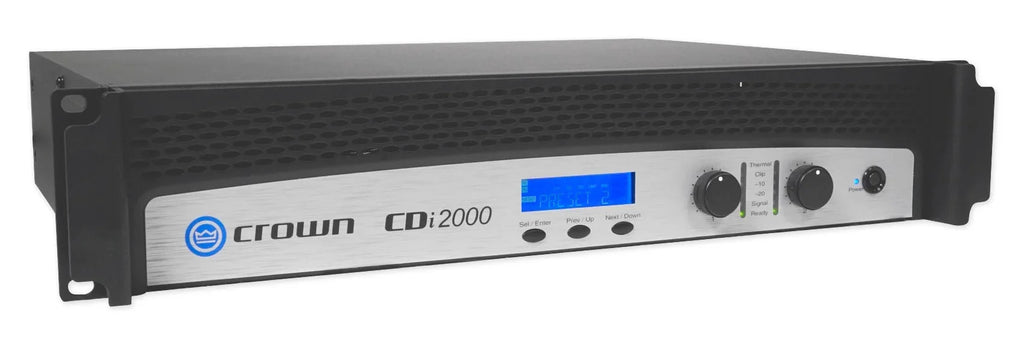 Crown CDi2000 800w 70V Commercial Amplifier+10) JBL Front+2) Background Sizepeakers