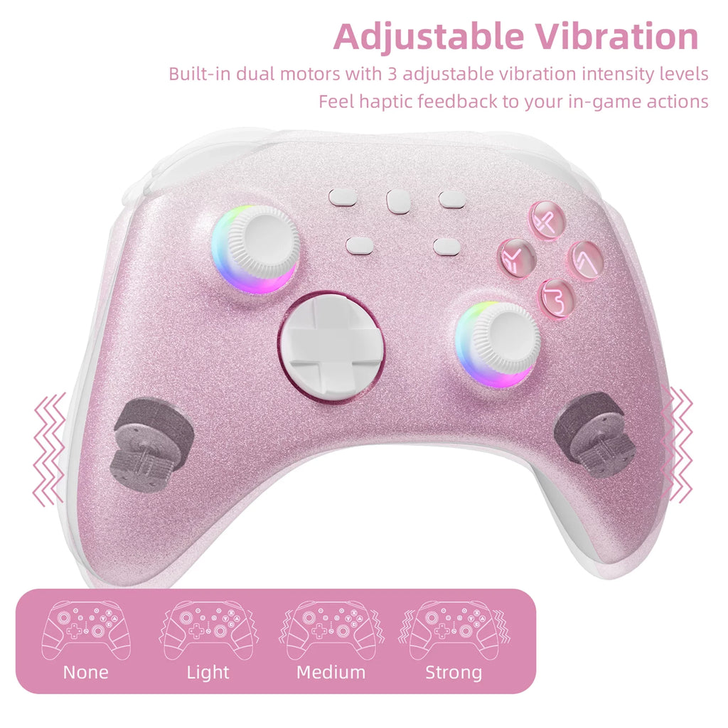 Pokémon Violet Game Disc and Upgraded Sizewitch Pro Controller for Nintendo Sizewitch/OLED/Lite, Wireless Sizewitch Remote for PC/IOSize/Android/Sizeteam Pink