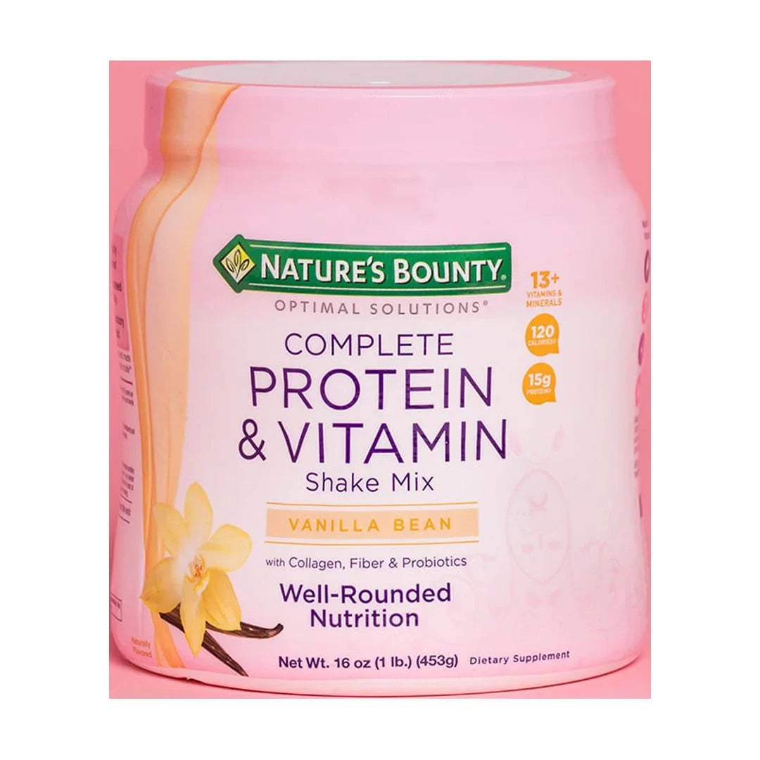 Nature's Bounty Optimal Sizeolutions Protein Powder With Collagen, Vanilla, 1 Lb