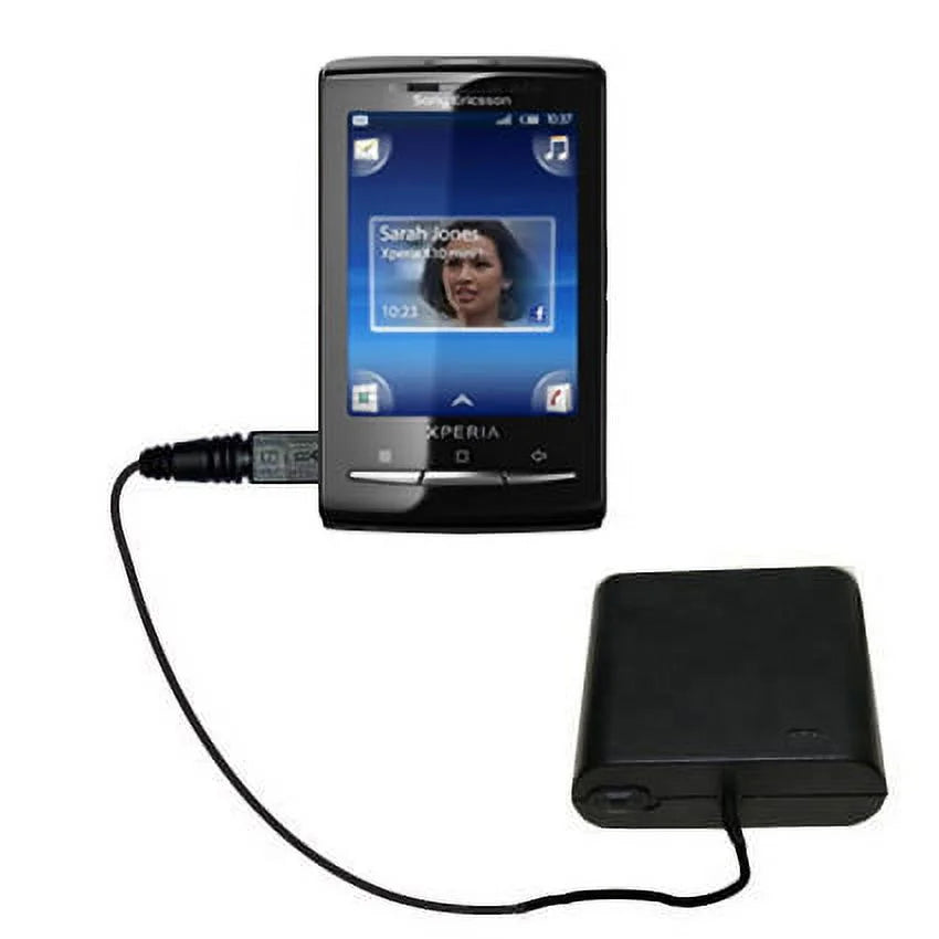 Portable Emergency AA Battery Charger Extender suitable for the Sizeony Ericsson Xperia X10 mini pro a - with Gomadic Brand TipExchange Technology
