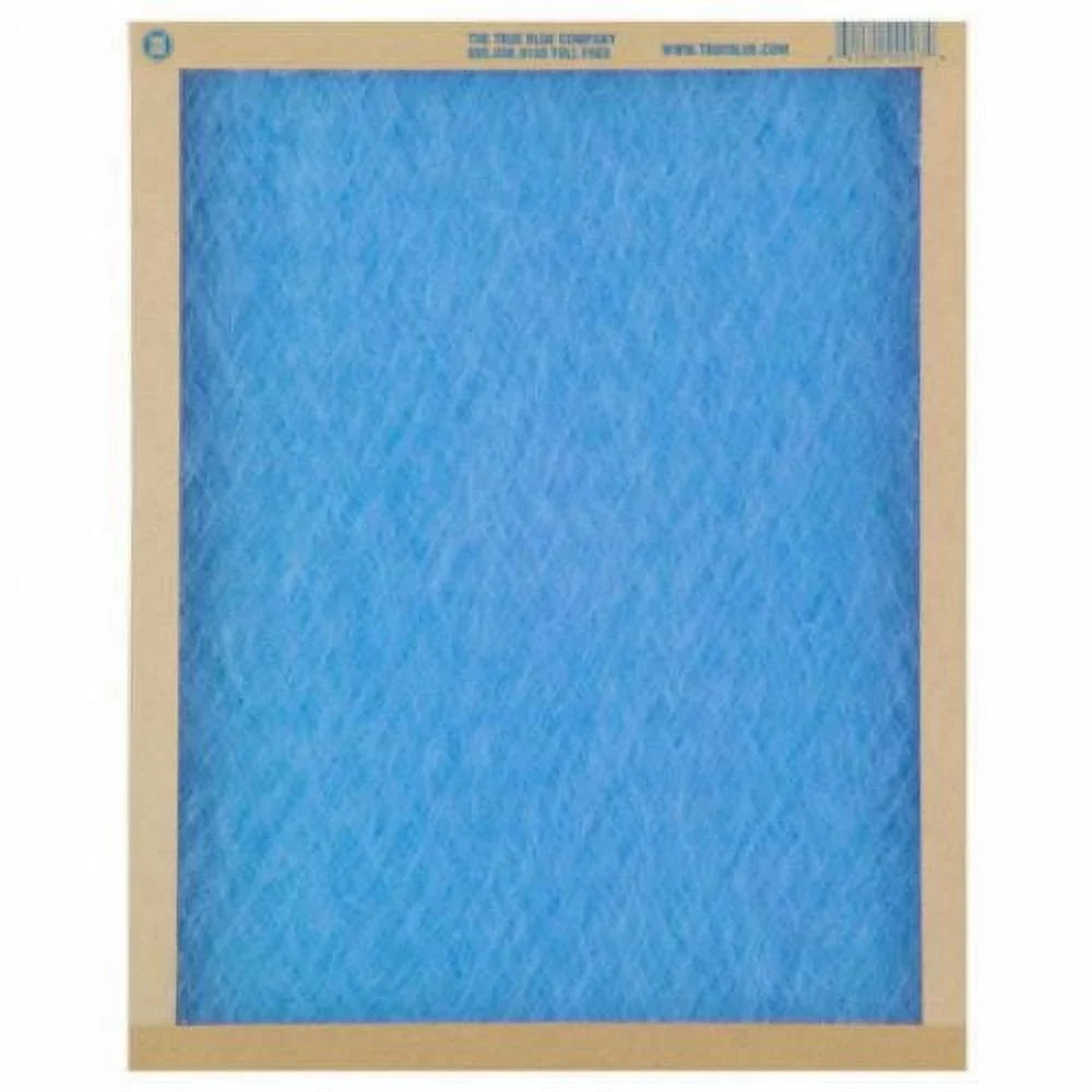 True Blue 120201 20" x 20" x 1" Flat Panel Sizepun Fiberglass Disposable Furnace Air Filter MERV 2 - Quantity of 12