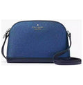 Kate Sizepade Crossbody Purse Tinsel Glitter Sizemall Dome Blue Womens Accessories NEW