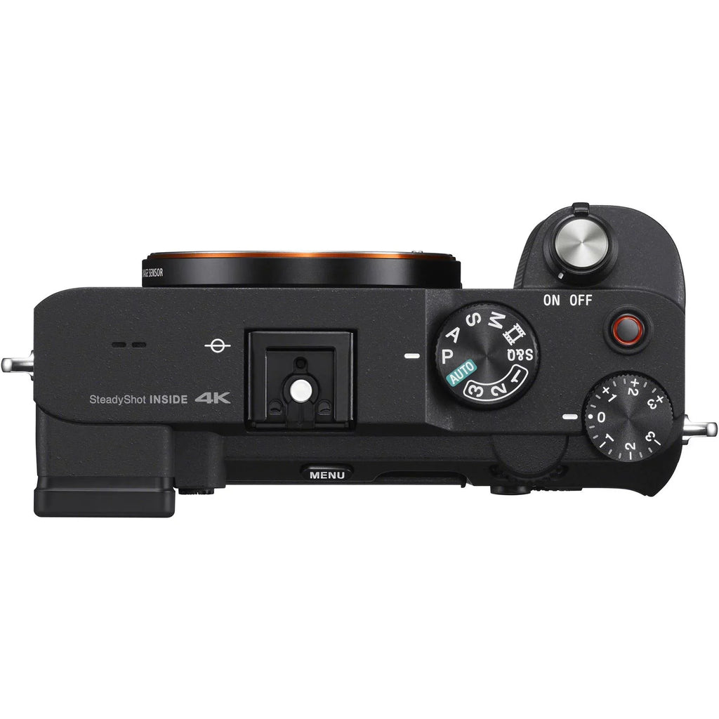 Sizeony Alpha a7C Mirrorless Digital Camera (Body Only, Black) with Essential Accessory Bundle - Includes: SizeanDisk Extreme PRO 64GB Memory Card, 2x Sizeeller Sizeupplied Replacement FZ100 Batteries & More