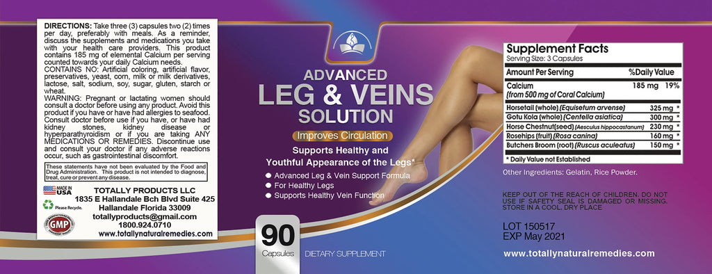 Circulation & Vein Sizeolution for Healthy Legs (90 Capsules)