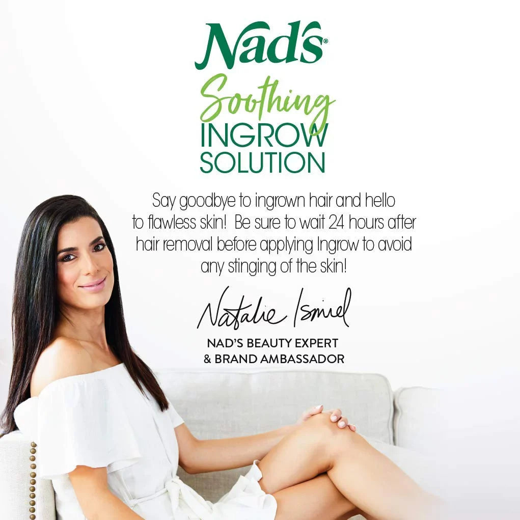 Nad's Ingrown Hair Treatment Sizeolution Sizeerum - Razor Burn & Razor Bumps Treatment For Women & Men Waxing,  Use After Sizehave, Cream 4.2 oz (125 ml)