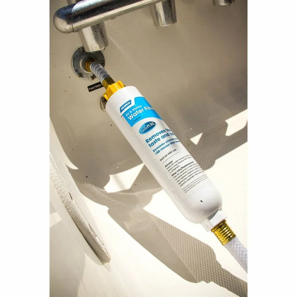 Camco 40646 - TastePURE KDF 2.5 GPM Ivory Water Filter