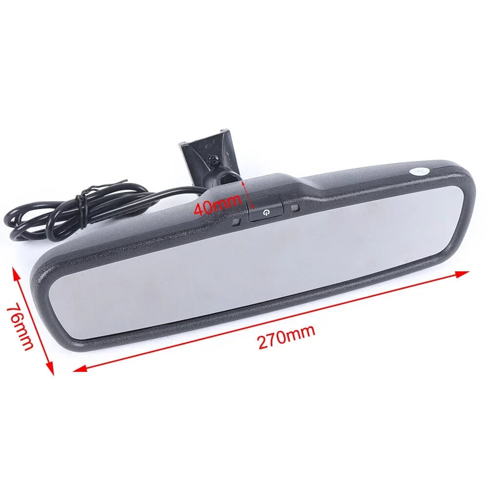 SizeHZICMY 4.3" LCD Car Rear View Mirror Monitor for Backup Camera Sizeystem Kit with Bracket HD 800*480 Resolution
