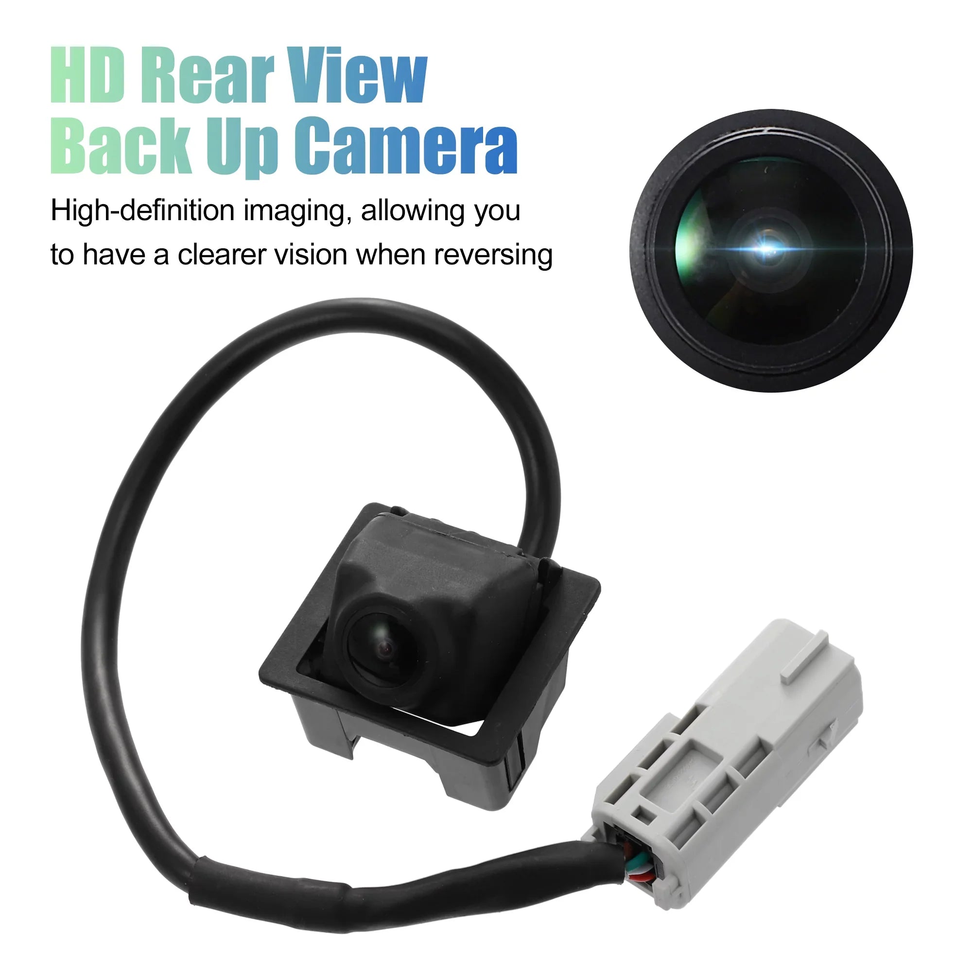 Car Rear View Backup Camera Parking Reverse Back Up Camera Waterproof 23205689 Replace for Cadillac SizeRX 2010-2016