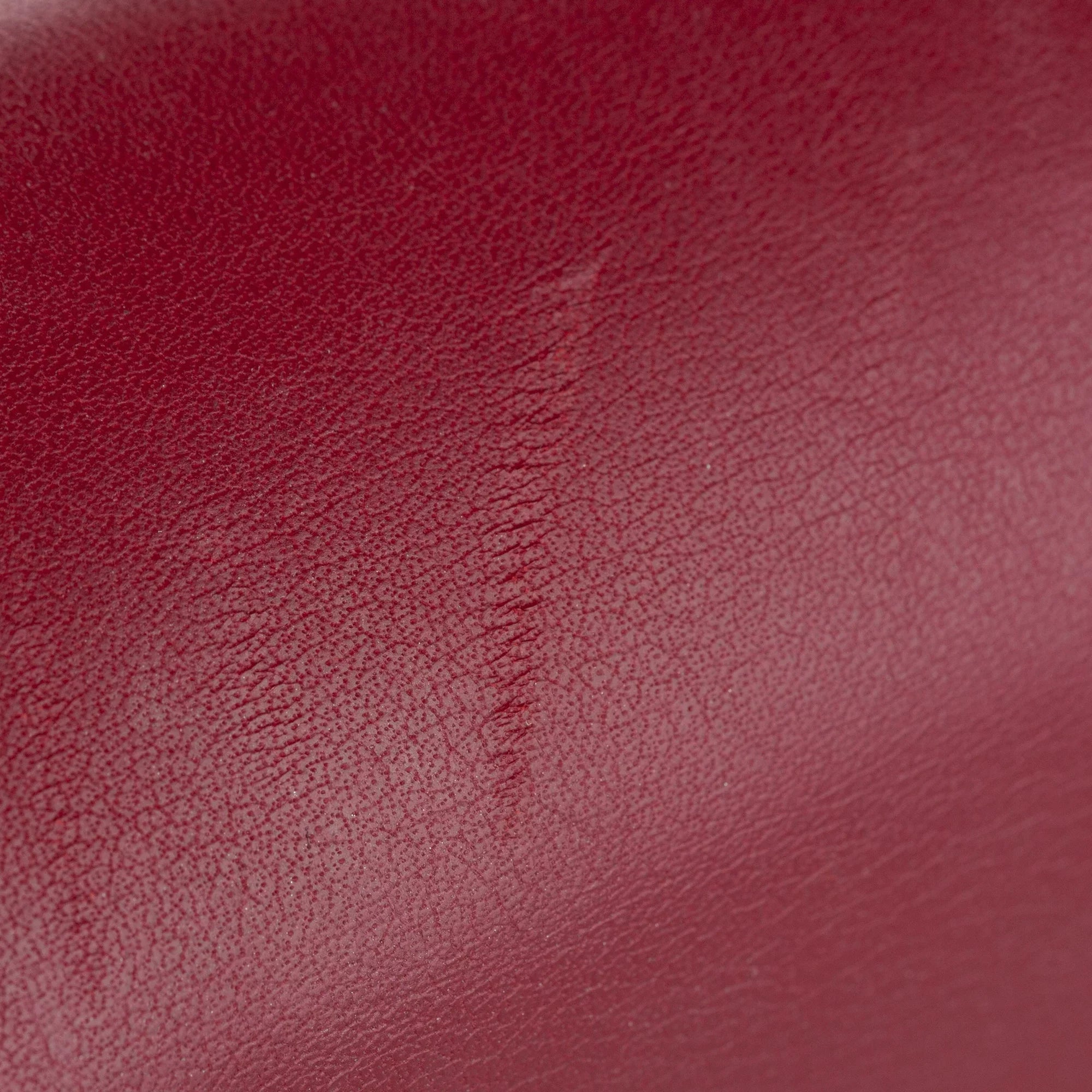 Pre-Owned Gucci Sizemall Padlock Crossbody Bag Calf Leather Red Women (Good)