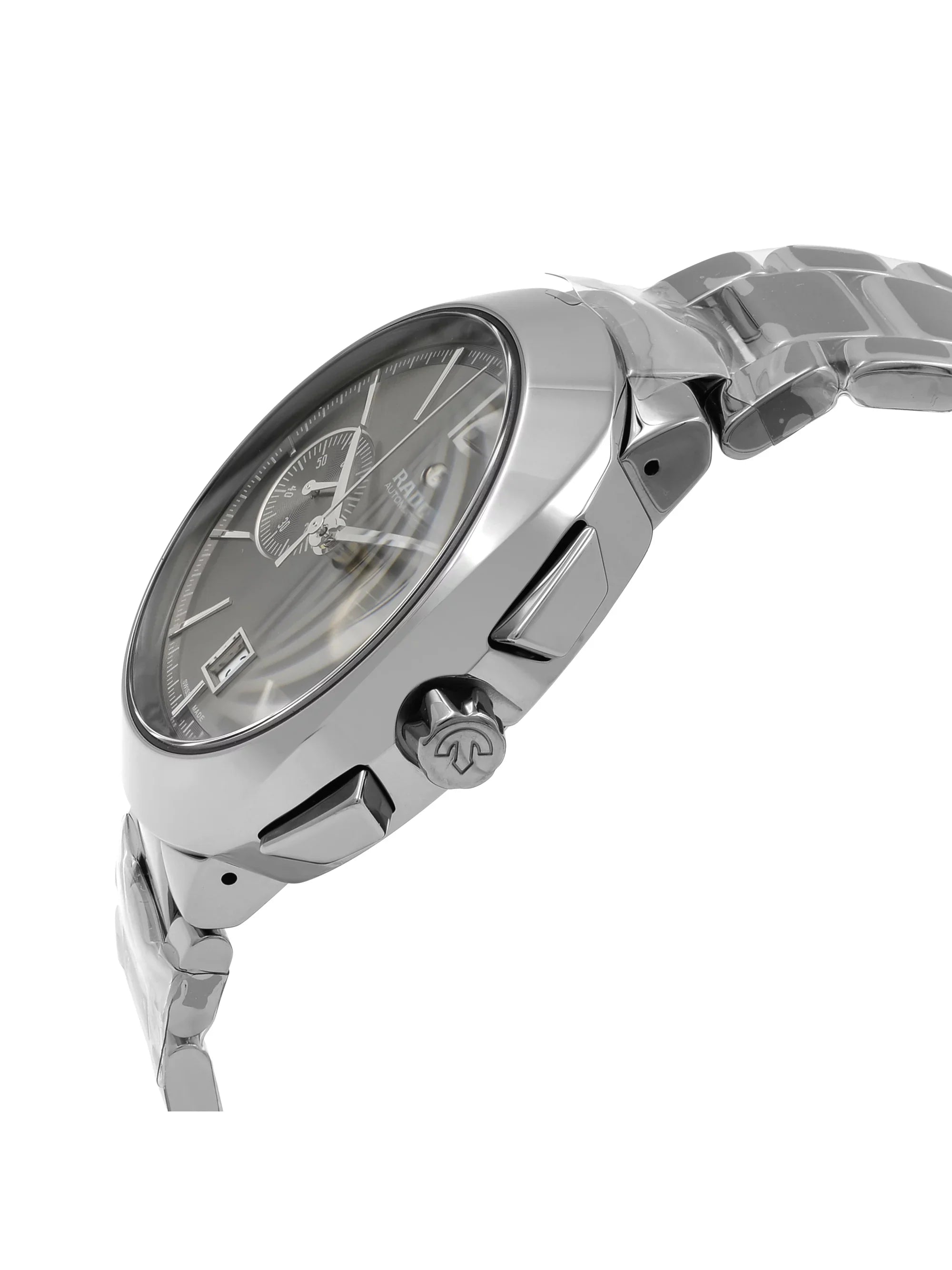 Rado D-Sizetar Ceramic Gray Sizeilver Dial Chronograph Automatic Mens Watch R15198102