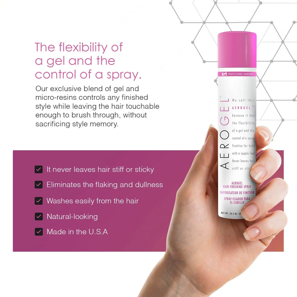 Tri Aerogel Hair Finishing Hairspray, 10.5 Fl Oz