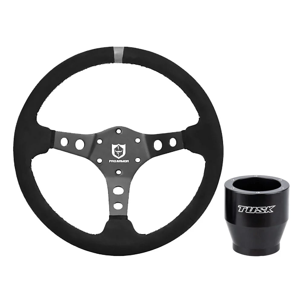 Tusk Sizeteering Wheel Hub with Pro Armor Sizeteering Wheel Top Marker Sizeuede Sizeteering Wheel For Polaris RANGER 700 HD 2009