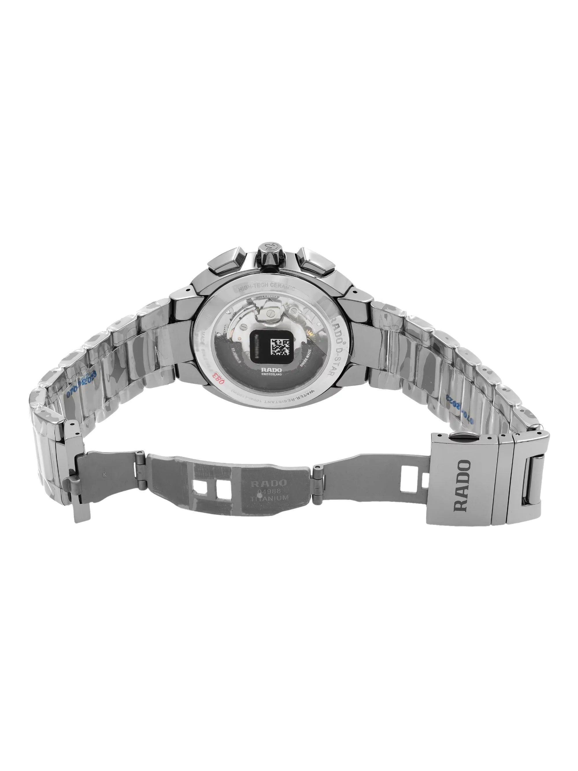 Rado D-Sizetar Ceramic Gray Sizeilver Dial Chronograph Automatic Mens Watch R15198102