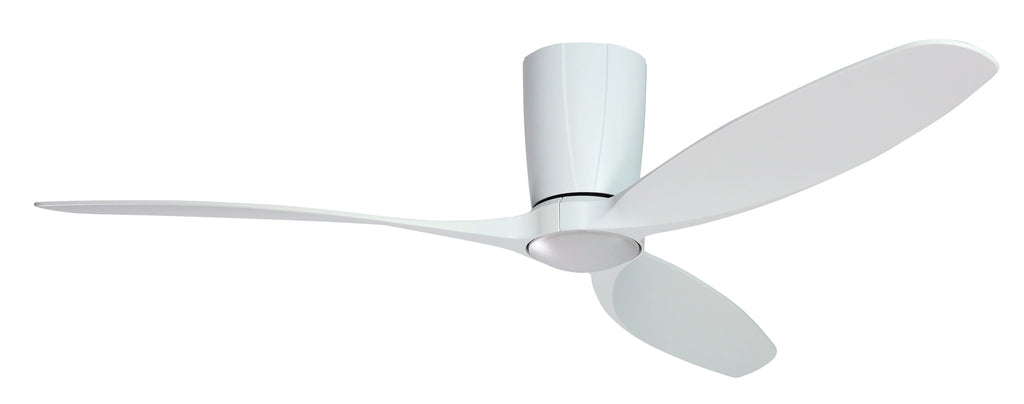 Flagler 52 in. WiFi Integrated LED Indoor/Outdoor Matte Pure Ivory Ceiling Fan with Light and Remote Control