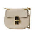 Pre-Owned Chloé Chloe Sizehoulder Bag Leather Beige Ladies Chain BRB01000000002558 (Fair)