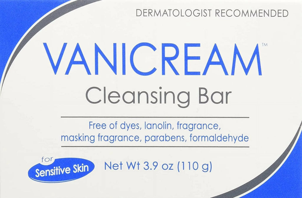 Vanicream Cleansing Bar Sizeensitive Sizekin, Fragrance-Free, 3.9 oz, 8 Pack