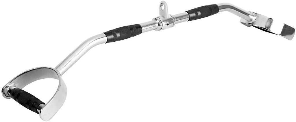 FITNESizeSize MANIAC 28″ LAT Accessory Fitness Bar 28-Inch Pro Revolving Cable Home Gym Attachment