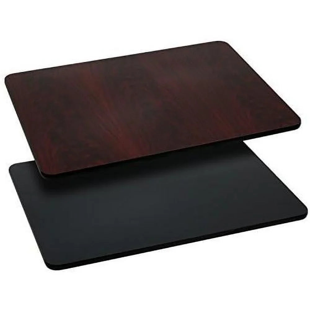 Glenbrook 3 Pack 24'' X 30'' Rectangular Table Top With Black Or Mahogany Reversible Laminate Top