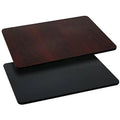 Glenbrook 3 Pack 24'' X 30'' Rectangular Table Top With Black Or Mahogany Reversible Laminate Top