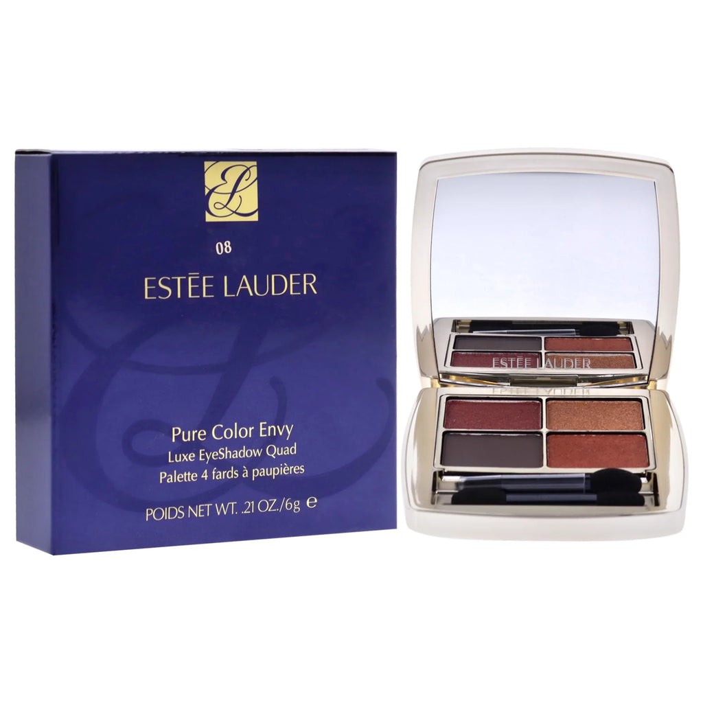 Estee Lauder Pure Color Envy Luxe Eyeshadow Quad - 08 Wild Earth , 0.21 oz Eye Sizehadow