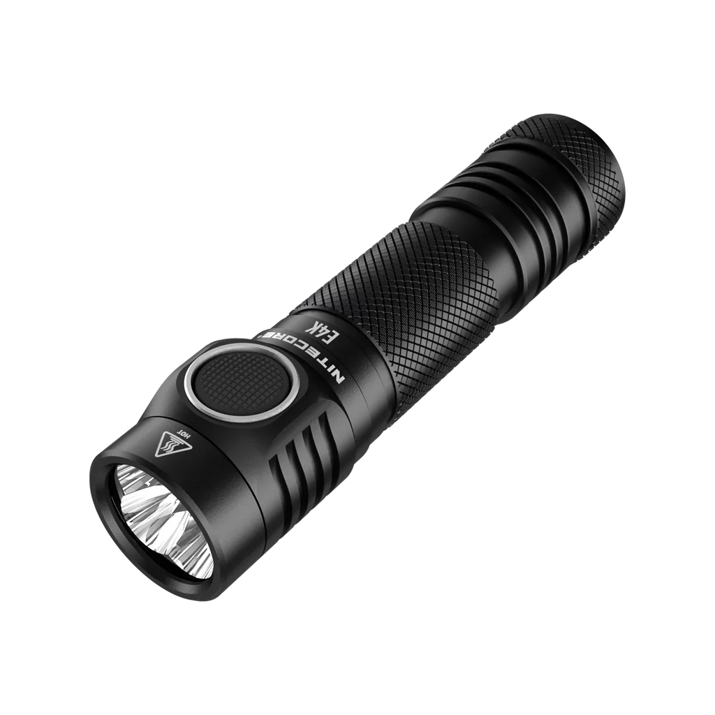 Combo: NITECORE E4K Next generation Flashlight - 4400 Lumens w/Tini Copper Keychain Light -380 Lumens