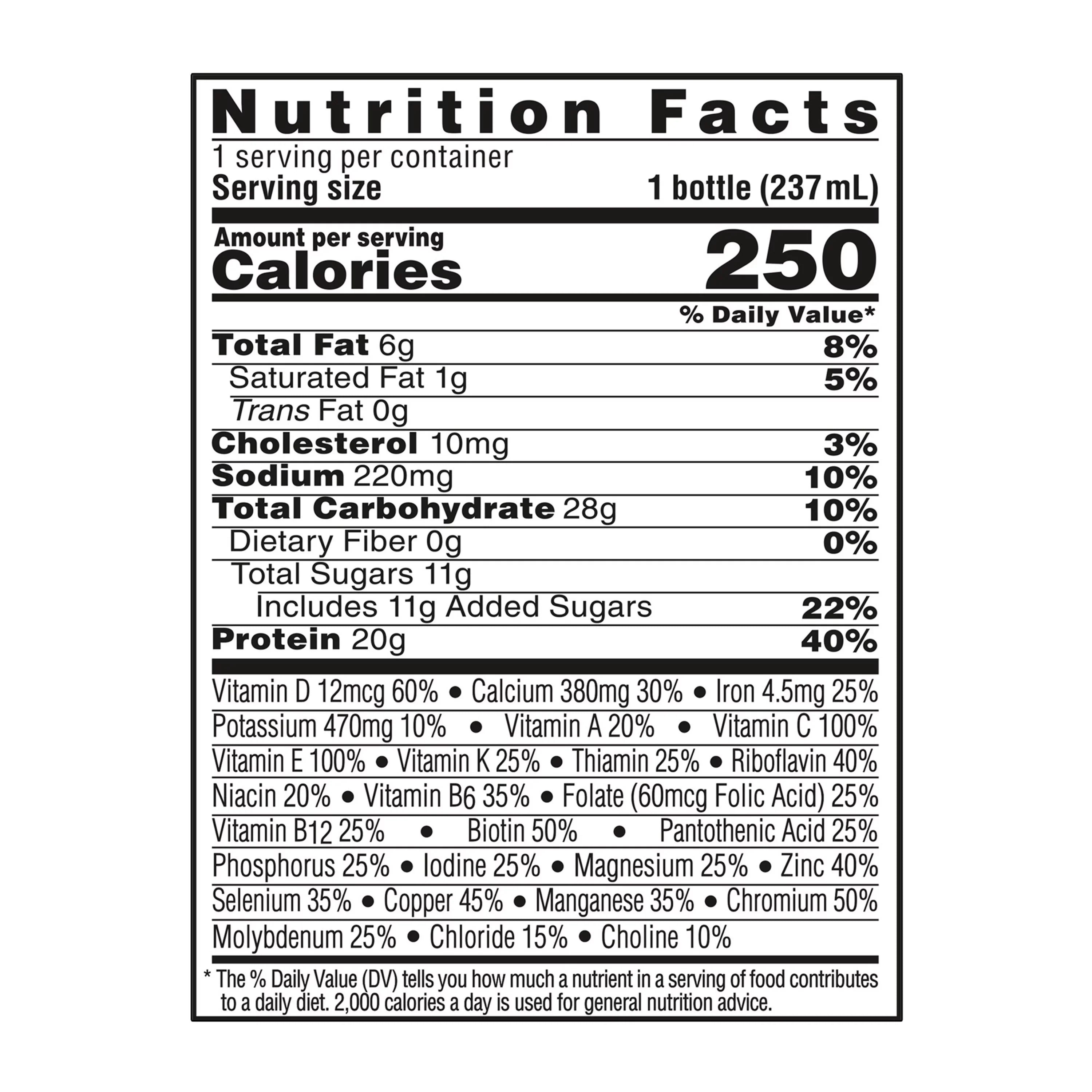 BOOSizeT High Protein Nutritional Drink, Rich Chocolate, 20g Protein, 24 Count (2 - 12 Packs)