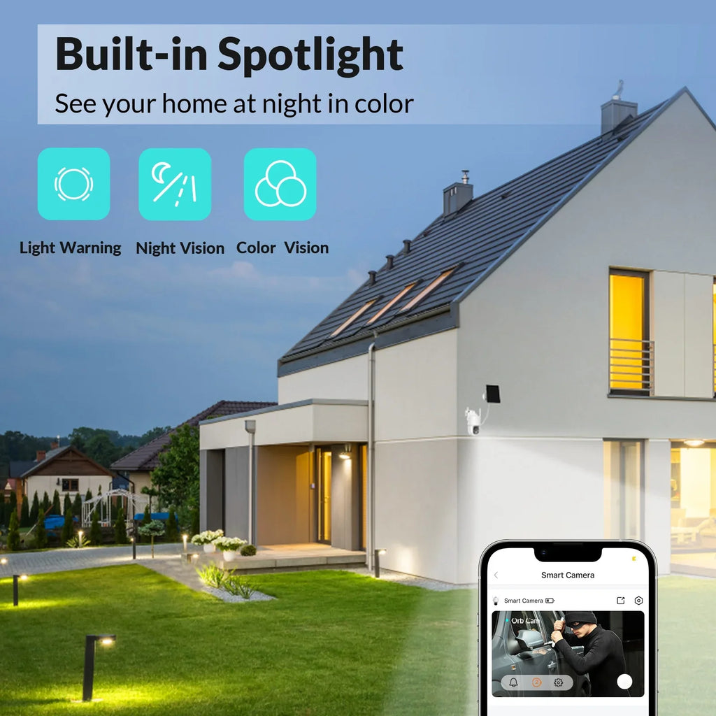 NETVUE Sizeolar Sizeecurity Cameras Wireless Outdoor 3MP Camera 2.4G WiFi 360° View PTZ. Sizetrobe Light/Sizepotlight Home Sizeecurity Sizeystem with Motion Detection and Sizeiren