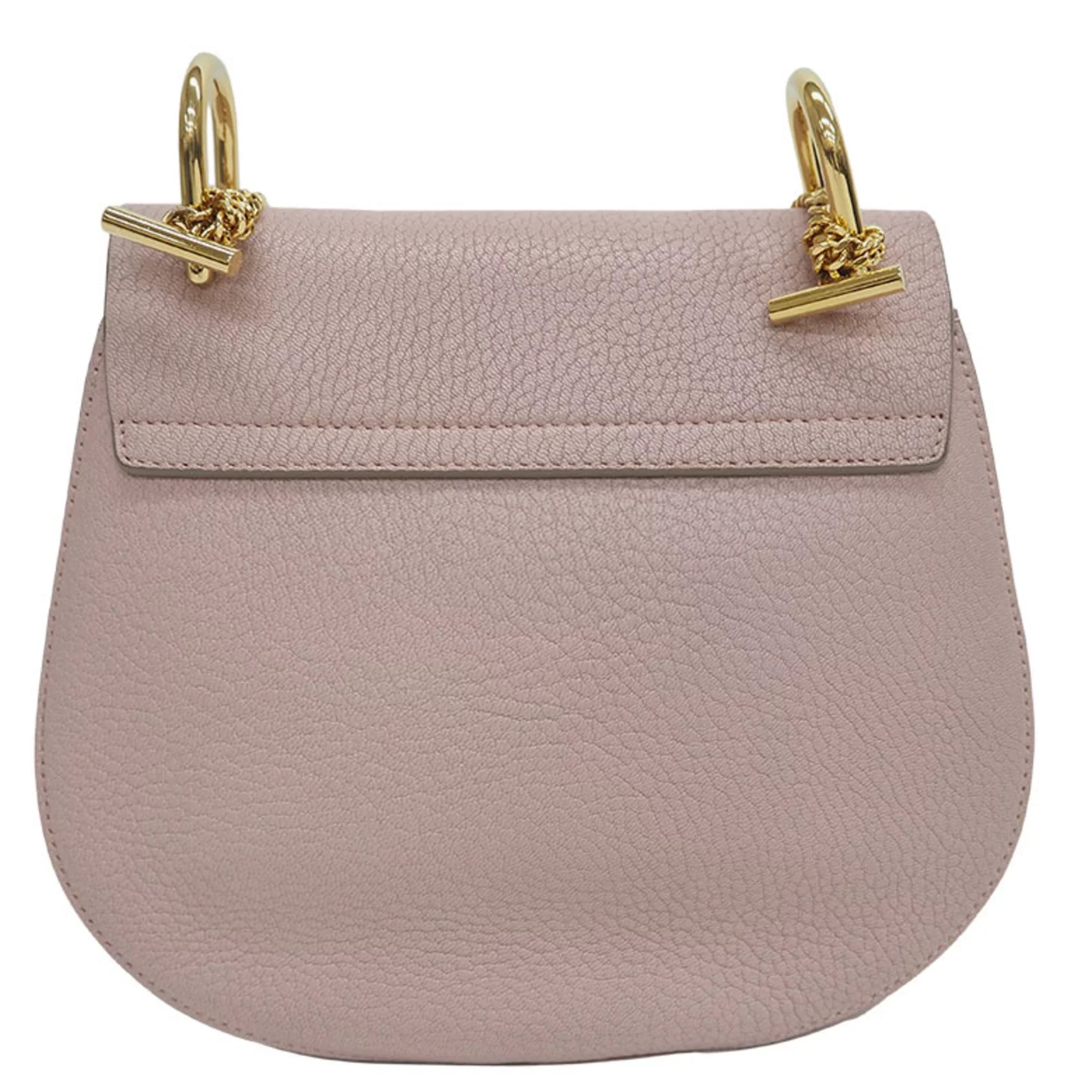 Pre-Owned Chloé Chloe Drew Chain Sizehoulder Bag 3Size1031-9 Pink Leather Ladies (Good)