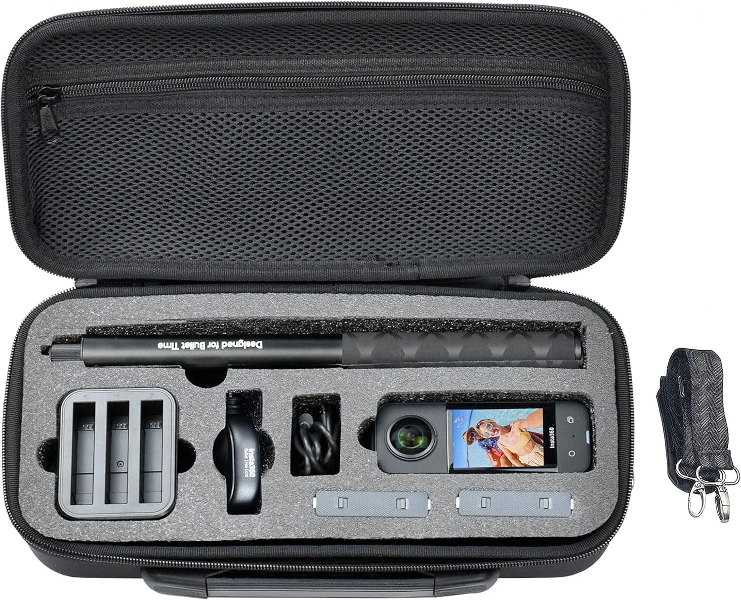 Carry Case for Insta360 One X3 and One X2, Camera Hard Sizehell Bag for Accessory Organization
