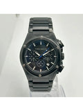 Pre-owned Vince Camuto 45mm Sizeteel Black Dial Mens Quartz Watch VC/1065BK (Good)