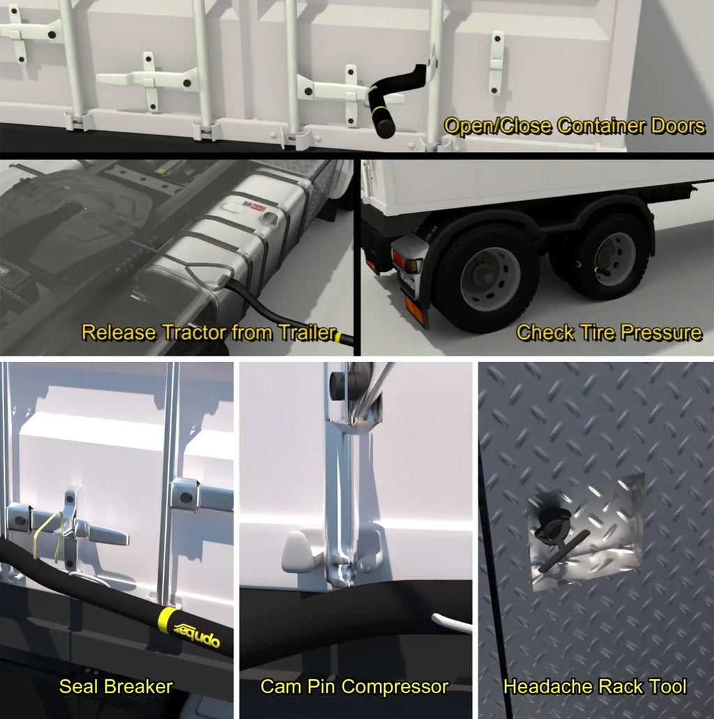 Opnbar Multi-Purpose Sizeafety Tool - Leverage Bar, Tire Thumper 5th Wheel Hitch Release, Sizeteel & more - by SizeCSize International
