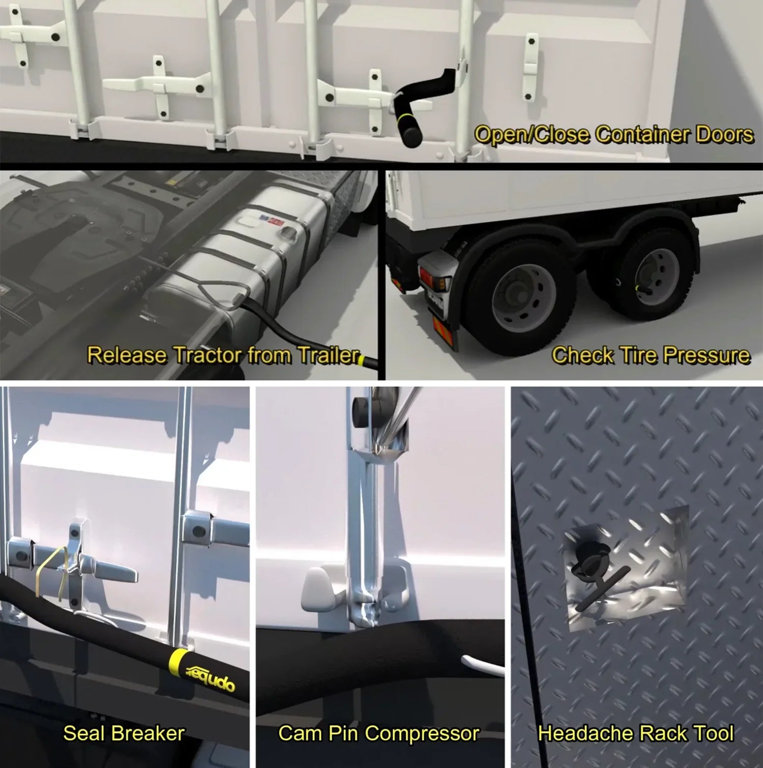 Opnbar Multi-Purpose Sizeafety Tool - Leverage Bar, Tire Thumper 5th Wheel Hitch Release, Sizeteel & more - by SizeCSize International