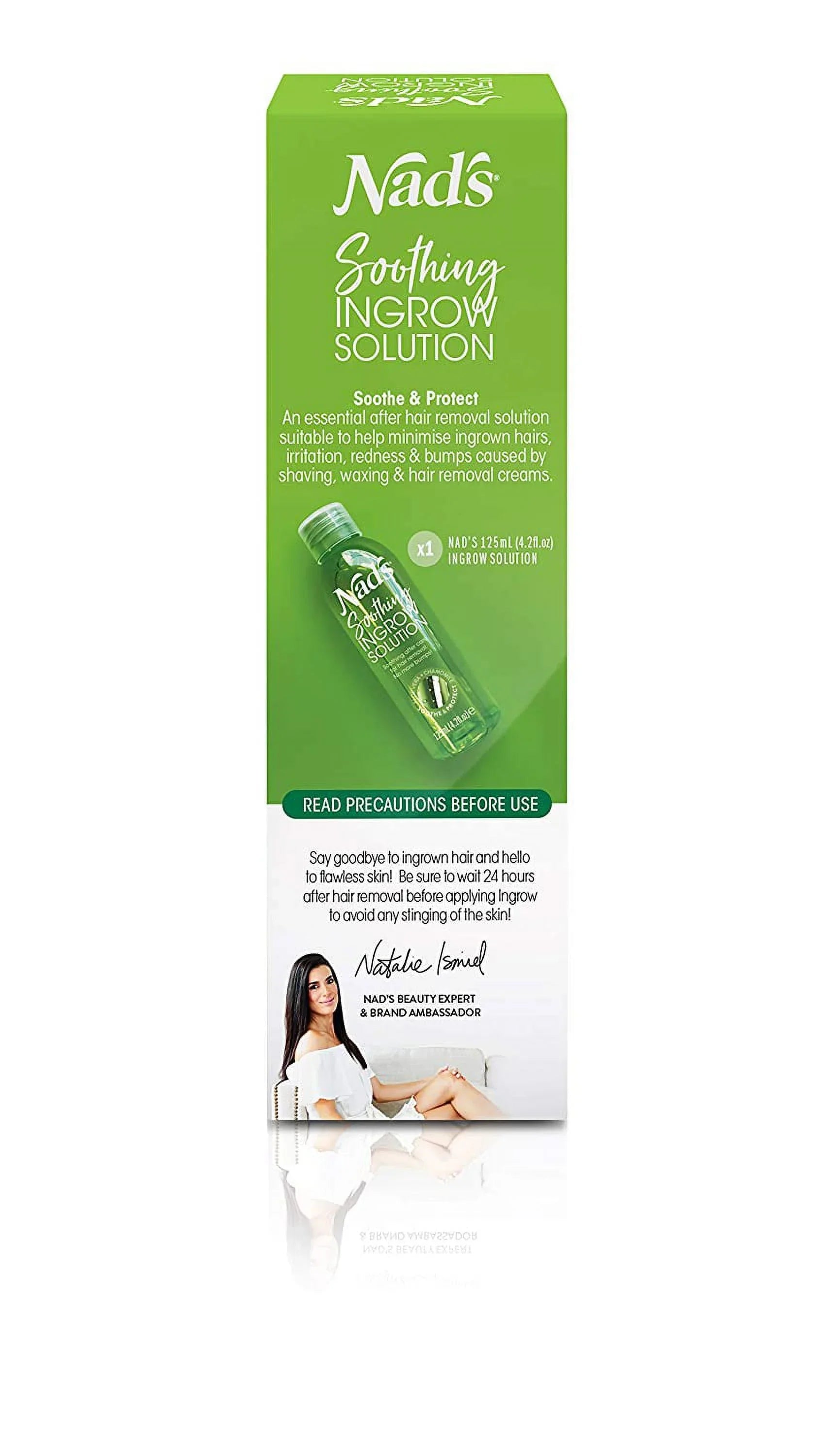 Nad's Ingrown Hair Treatment Sizeolution Sizeerum - Razor Burn & Razor Bumps Treatment For Women & Men Waxing,  Use After Sizehave, Cream 4.2 oz (125 ml)
