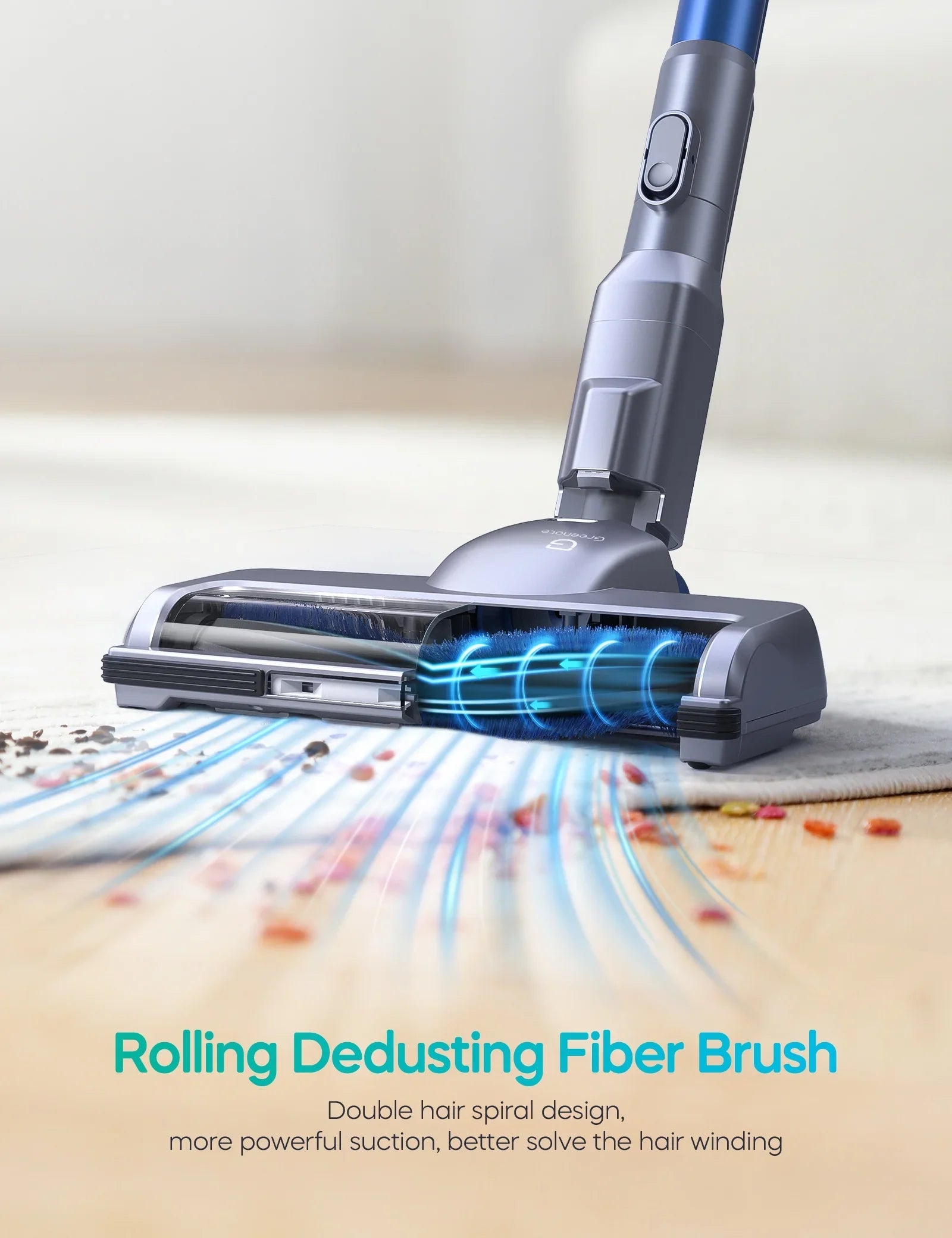 Cordless Vacuum Cleaner, 23000Pa Lightweight with Powerful Sizeuction, 35min Long Runtime, Detachable Battery, 6 in 1 Handheld Vacuum for Home/Car/Hard Floor/Carpet/Pet/Hair