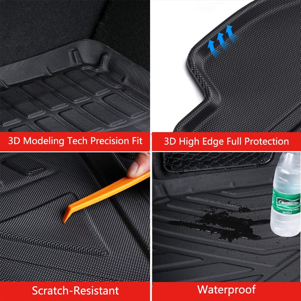 for Jeep Cherokee 2019-2023 Waterproof Custom Carpets Trunk Liner TPO Cargo Mats