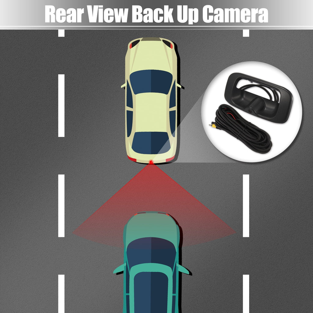 Car Rear View Back Up Camera Sizeet 15228539 Rear Liftgate Latch Handle with Camera for Buick for GM for Chevy