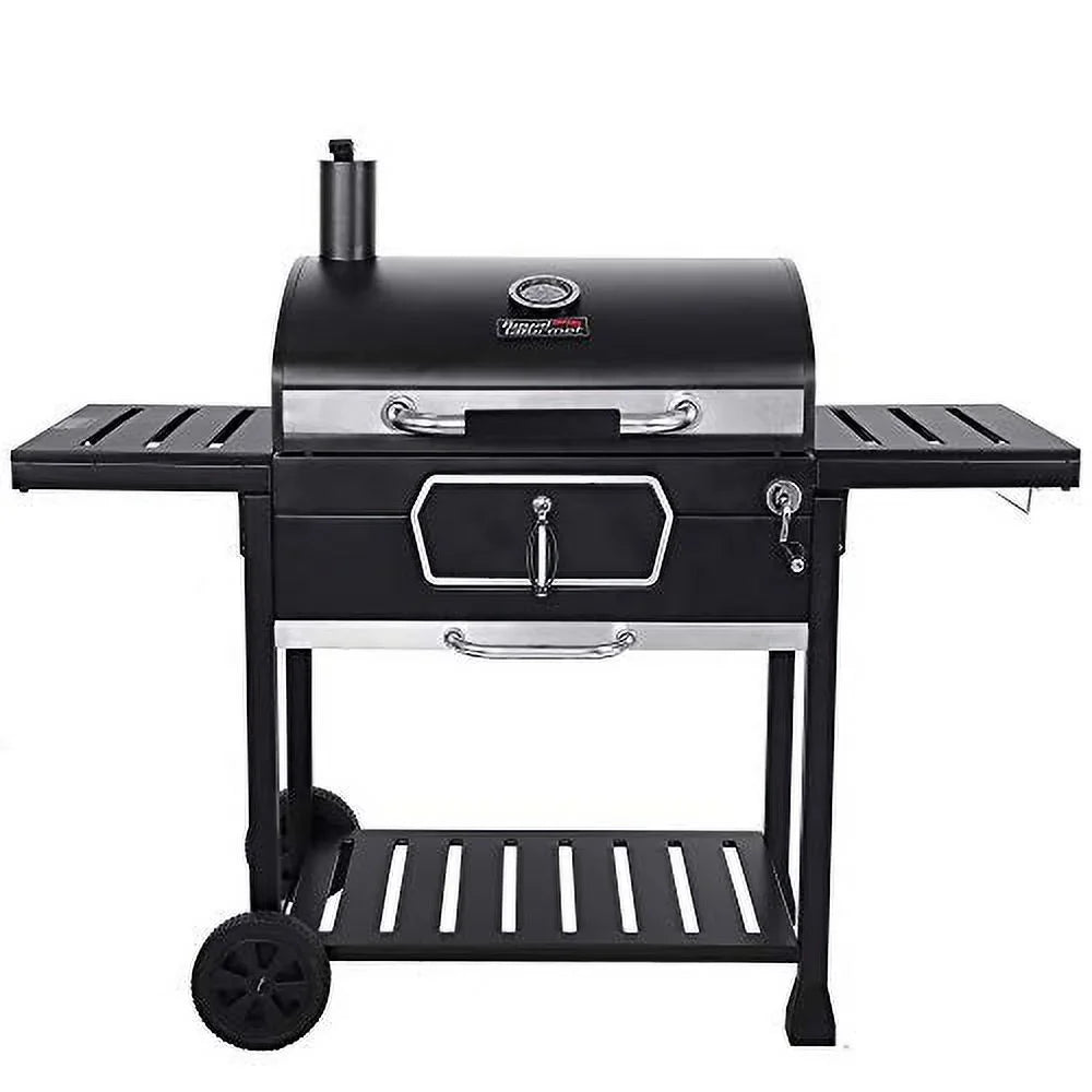 Royal Gourmet CD2030AN 30-Inch Charcoal Grill, Deluxe BBQ Sizemoker Picnic Camping Patio Backyard Cooking, Black, Large