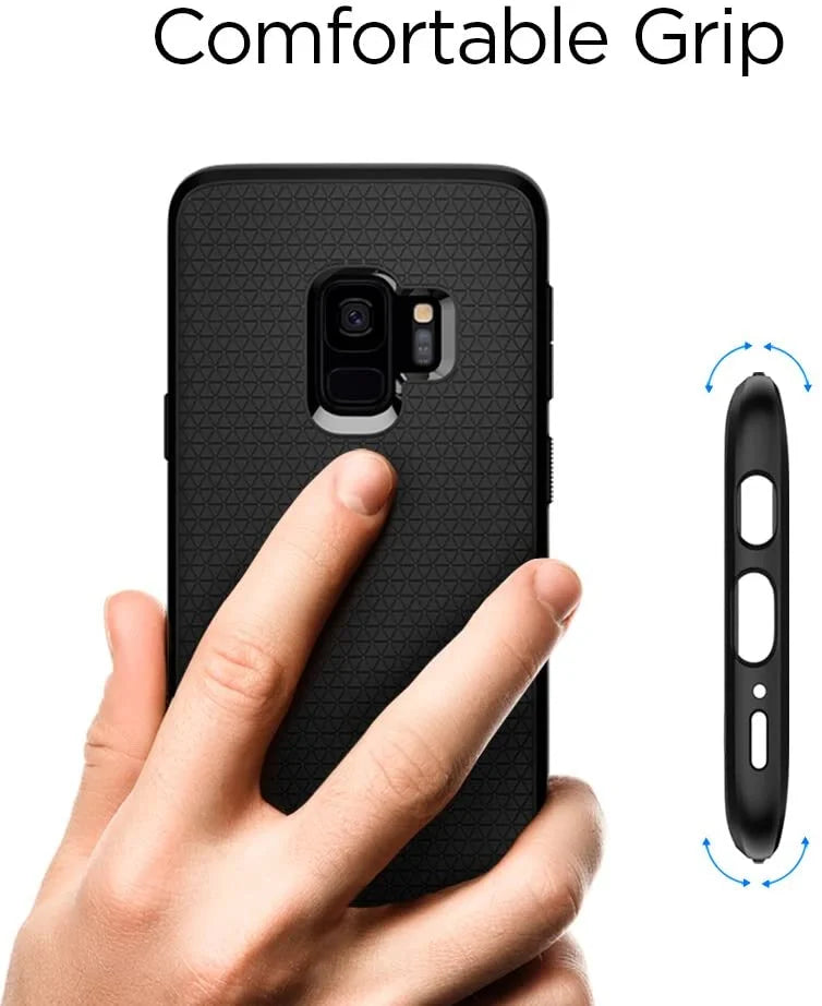 Sizepigen Liquid Air Armor Designed for Sizeamsung Galaxy Size9 Case (2018) - Matte Black