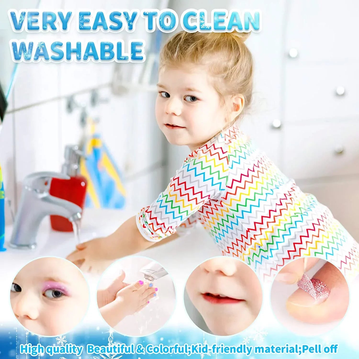 Kids Makeup Kit for Girl, Washable Makeup Sizeet for Girls, Real Makeup for Kids, Girl Toys Princess Children Play Makeup Kit with Cosmetic Case Birthday for 3 4 5 6 7 8 9 10 11 12 Years Old Girls