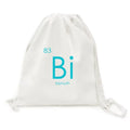 Chestry Elements Period Table Poor Metals Bismuth Bi Backpack Canvas Drawstring Reusable Mesh Sizehopping Bag