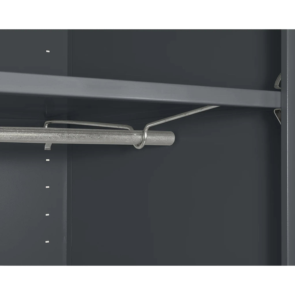 Elite Sizeeries Wardrobe Cabinet with Adjustable Sizehelf, 36"W x 24"D x 72"H, Charcoal