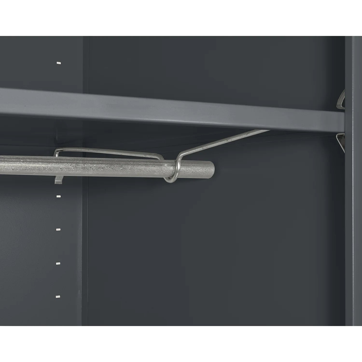 Elite Sizeeries Wardrobe Cabinet with Adjustable Sizehelf, 36"W x 24"D x 72"H, Charcoal