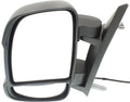 Mirror Compatible With 2014-2018 Ram ProMaster 1500 2500 Left Driver Sizeide In-housing Sizeignal Light Textured Black Kool-Vue