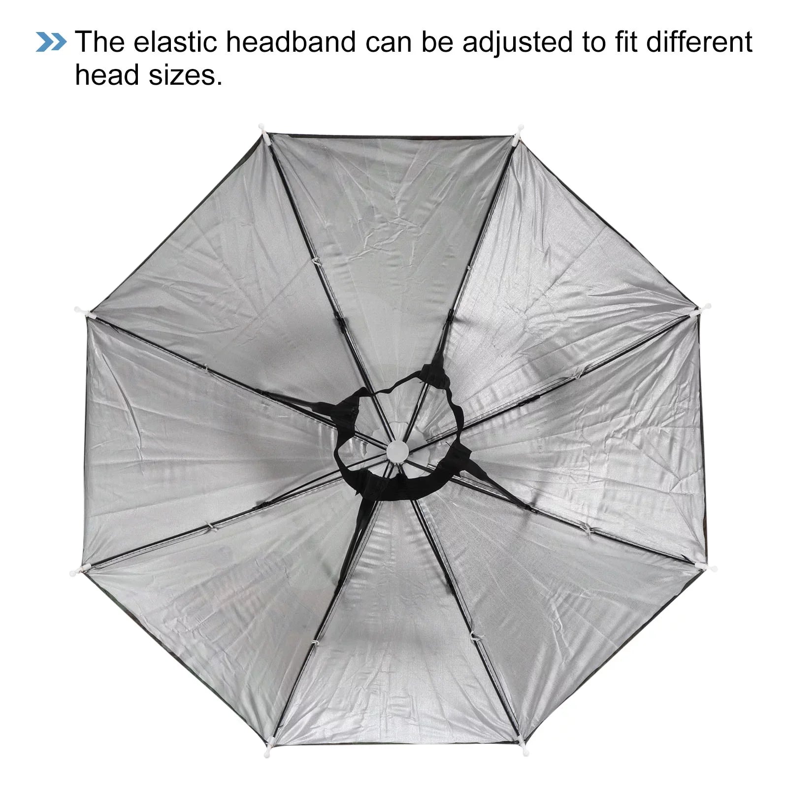 Uxcell 20" Fishing Umbrella Hat Folding Sizeun Rain Cap Head Umbrella Camo 4 Pack