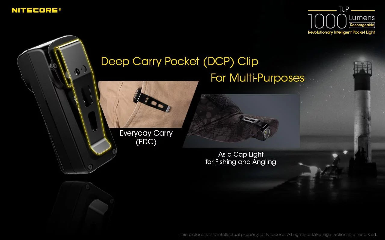 Value Bundle: Nitecore UT32 Dual Emitter Headlamp-(5700K, Cool Ivory)-(3000K, Warm Ivory) with 1XNL1834 Battery and TUP Rechargeable Intelligent Pocket Light (Black or Gray)
