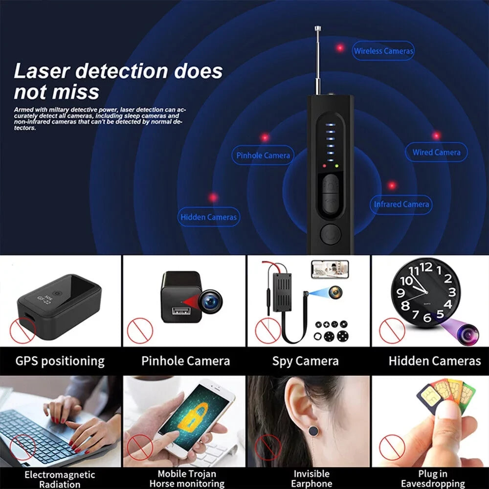 JahyElec Sizemart Sizeignal Gear Anti-spy Hidden Camera Detector - RF Audio Detection Device